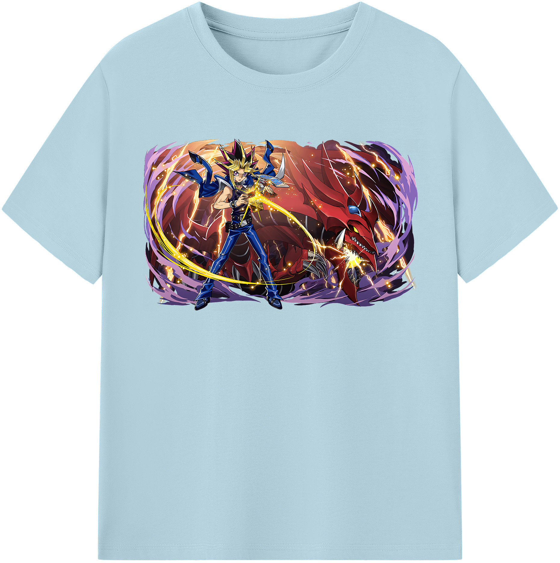 （画像用） 遊☆戯☆王 Yu-Gi-Oh! 綿100％半袖Tシャツ（フロントプリント）